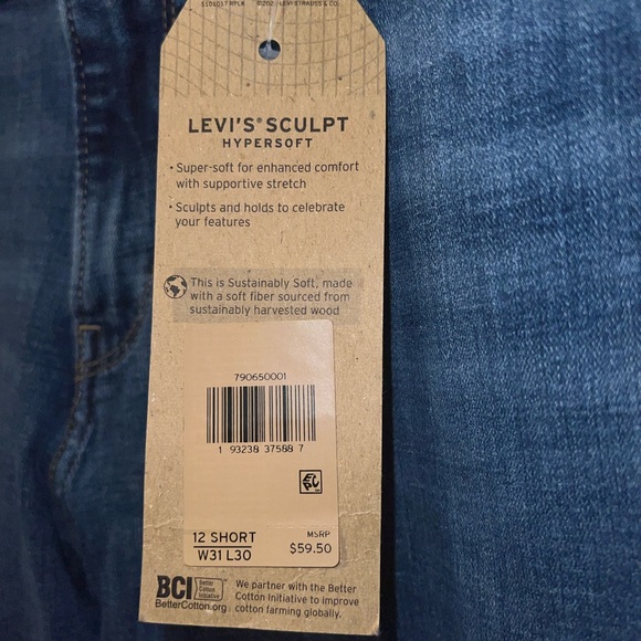 🆕NWT Levi’s 715 Bootcut size 31/12 Short - Picture 5 of 9